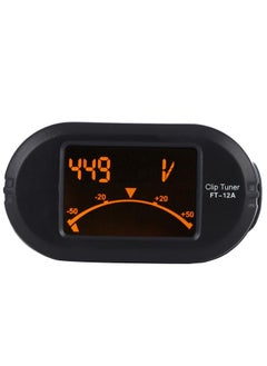 Thoraya Flanger Clip Tuner Guitar Bass Violin Ukulele Clip on Tuner ABS LCD Display FT‑12A  - Image 2