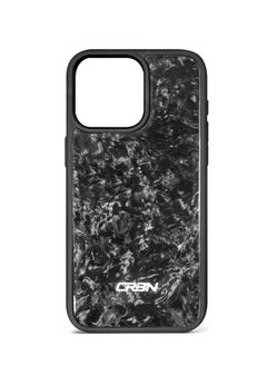 crbn Carbon Fiber Phone Case for iPhone 15 Pro Max Slim Lightweight Forged Design Shockproof Drop Protection Carbon Fiber Texture Anti-Scratch Cover Non Slip Grip for Maximum Durability 