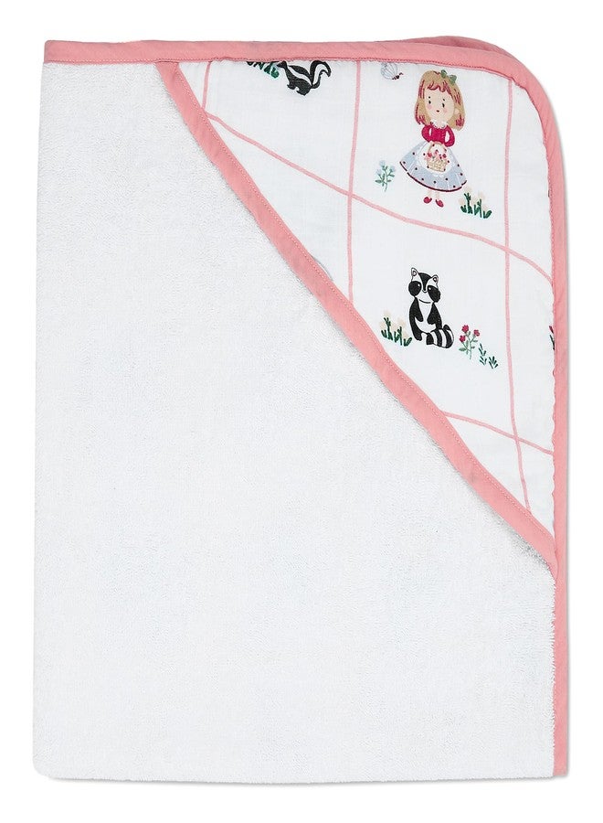 haus & kinder Hooded Baby Bath Towel for Newborn Baby | Terry Muslin Baby Towel | Baby Towels Newborn | 80 x 80 cm | Scarlet On Adventure | 0–12 Months - Image 4