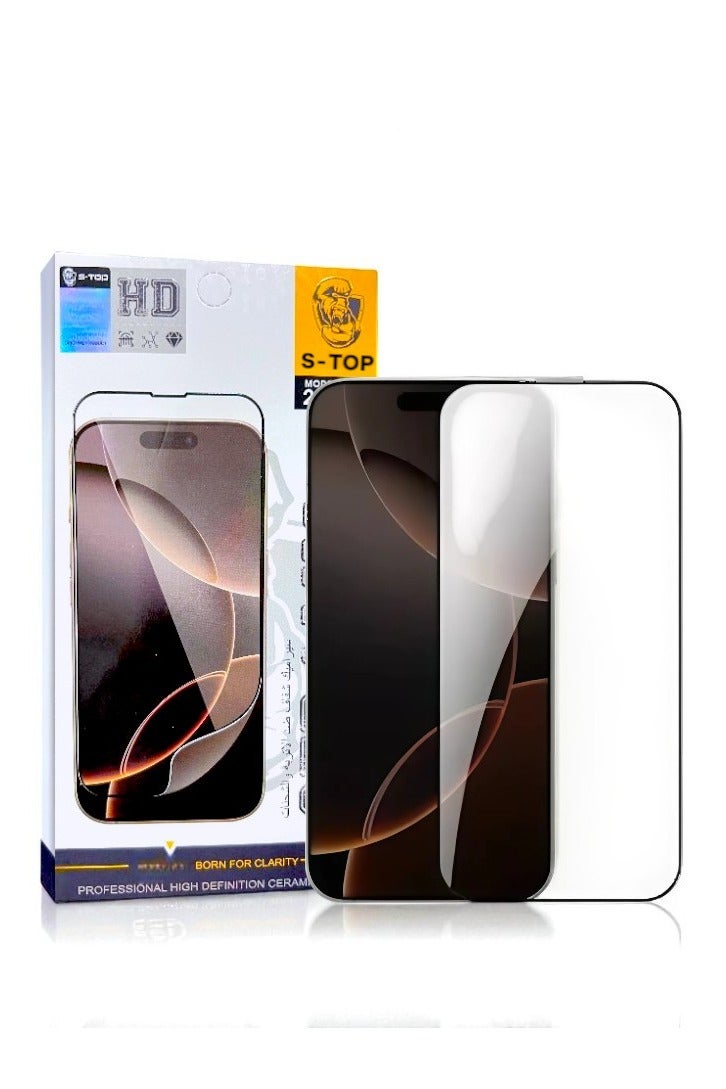 Nano screen protector for iPhone 13, anti-break and scratch, with high definition HD for mobile phone from S-TOP, maximum protection for the screen from scratches and breakage