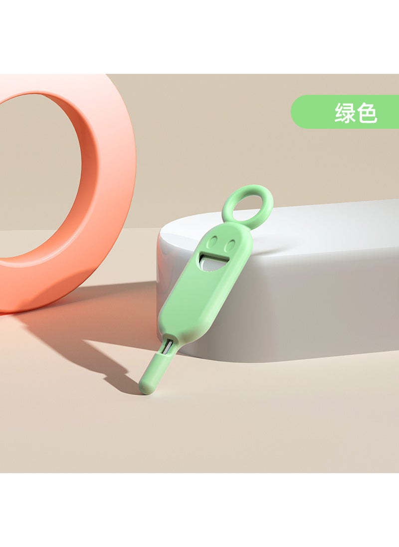 Generic - Smiley Face Phone Anti-lost SIM Ejector SetGreen Green - Image 1