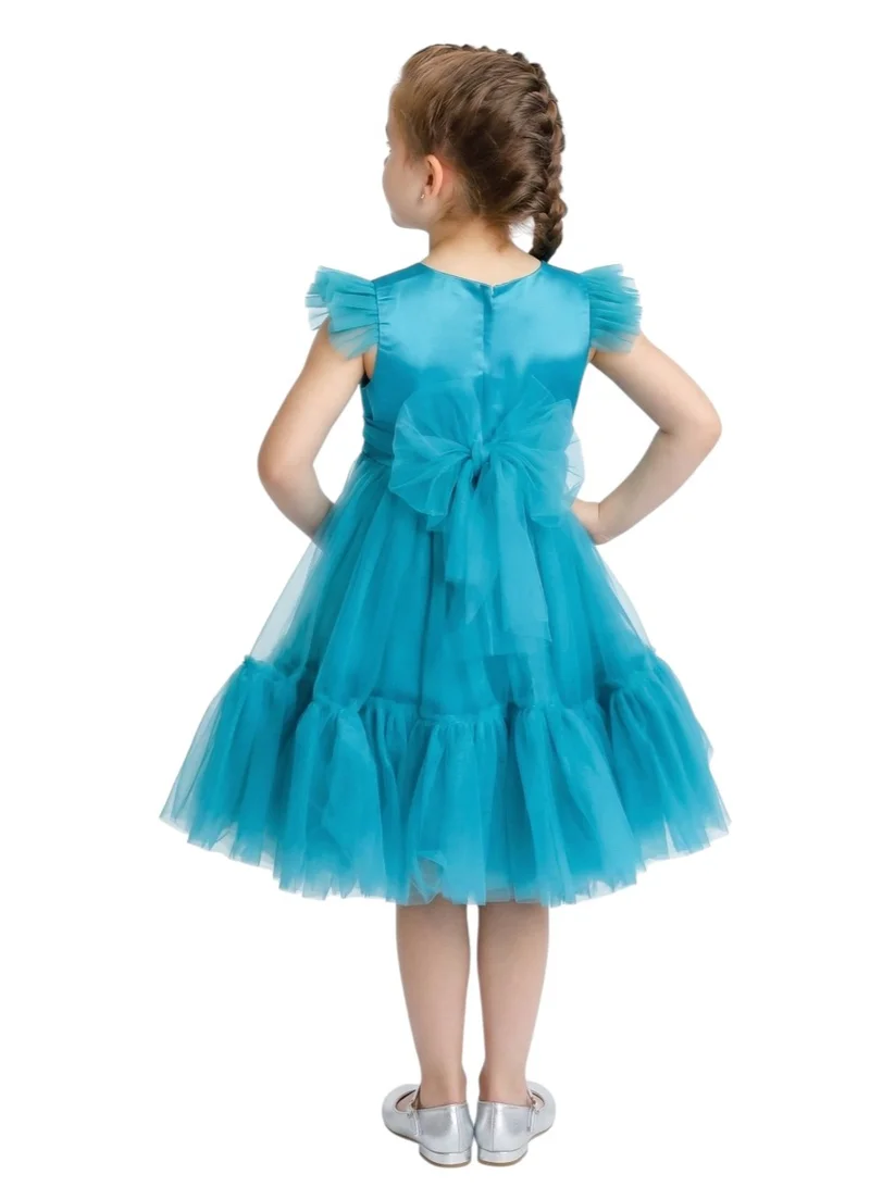 دىدانيالا فستان ساتان مكشكش