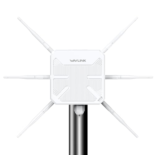 WAVLINK AX3000 Outdoor WiFi 6 Extender, Long Range Outdoor Access Point, 6x7dBi High-Gain Antennas, PoE Powered, IP67 Waterproof Lightning Protection, Starlink Compatible for Farm, RV, Cameras - Image 1