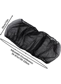 IFAMIO IFAMIO Bird Cage Seed Feather Catcher Adjustable Birdcage Covers Cage Skirt Large Nylon Mesh Netting Universal Bird Cage Net Cover Bird Seed Guard Skirt for Parrot Parakeet Macaw Black  - Image 2