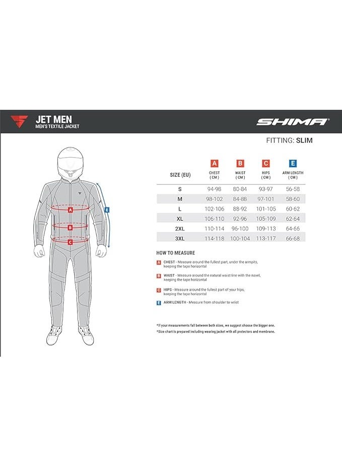 SHIMA جاكيت شيماء أسود Jet مقاوم للماء، غشاء قابل للإزالة، مستوى 2 للرجال - Image 4