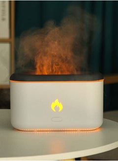 Arabest Realistic Flame Mist Humidifier, Quiet Night Light with Auto Off, Usb Humidifier, Aromatherapy Essential Oil Diffuser for Home/Office/Bedroom (White)  - Image 5