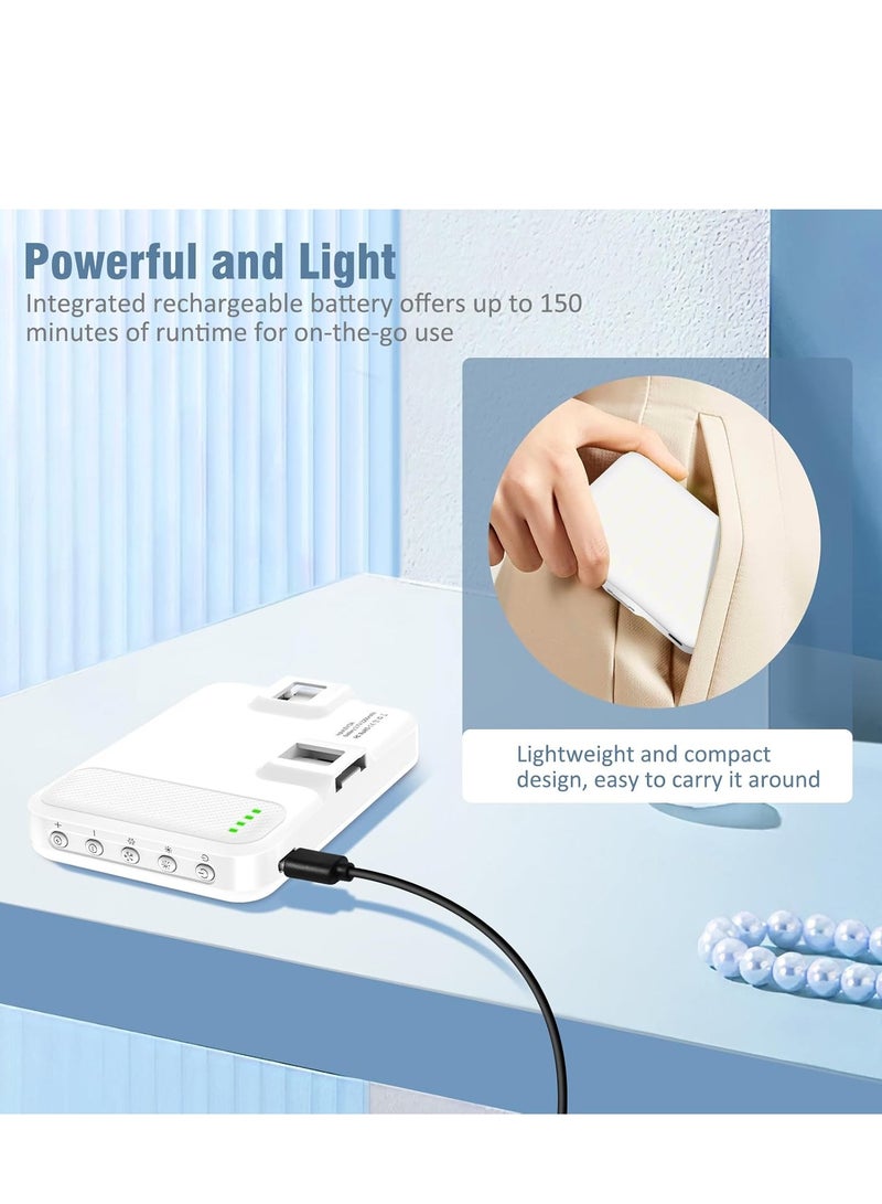 Bukela 60 LED Portable Selfie Light Video Conference Lighting with Clip and  Camera Tripod Adapter Rechargeable 2200 mAh CRI 97+, 9 Light Modes for Phone iPhone Webcam Laptop Photo Makeup  - Image 5