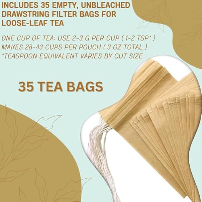 ItsHealthTea شاي بولدو العشبي - يستخدم تقليديًا لراحة الجهاز الهضمي وتدفق الصفراء الصحي | 35 كيس شاي مصفّى متضمن | خالي من الكافيين، خالي من الغلوتين | 3 أونصات من الأوراق السائبة - Image 4