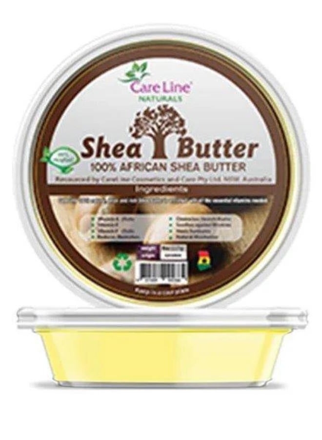 كير لاين زبدة الشيا العضوية لترطيب البشرة وحب الشباب والتجاعيد وحروق الشمس "أصفر" 142 جم