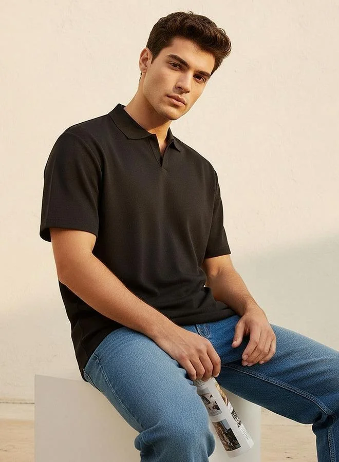 Starter  Starter Short Sleeves Textured Polo T-shirt for Men | Best Price UAE