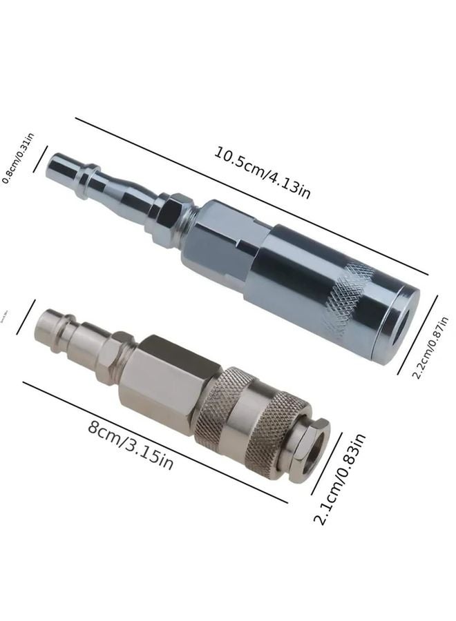 Variant Color 2pcs Euro to PCL Adapter Kit 14 Inch BSP Male to Female Air Compressor Connector - Image 4