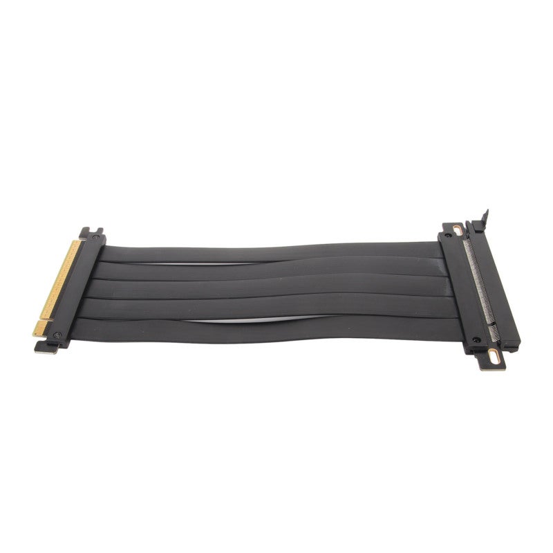 كابل تمديد رافع PCIE 4.0 X16 بطول 60 سم أسود - توافق واسع مع بطاقات الرسوميات RTX 40 Series - تصميم نحيف ومرن - كابل تمديد PCIE لتركيب بطاقة الرسوميات بشكل عمودي - Image 1
