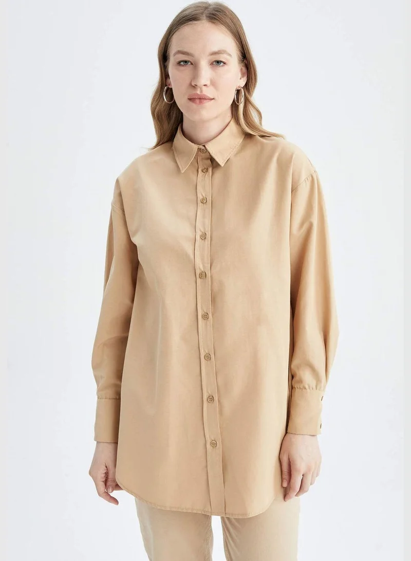 DeFacto Woman Regular Fit Woven Long Sleeve Tunic