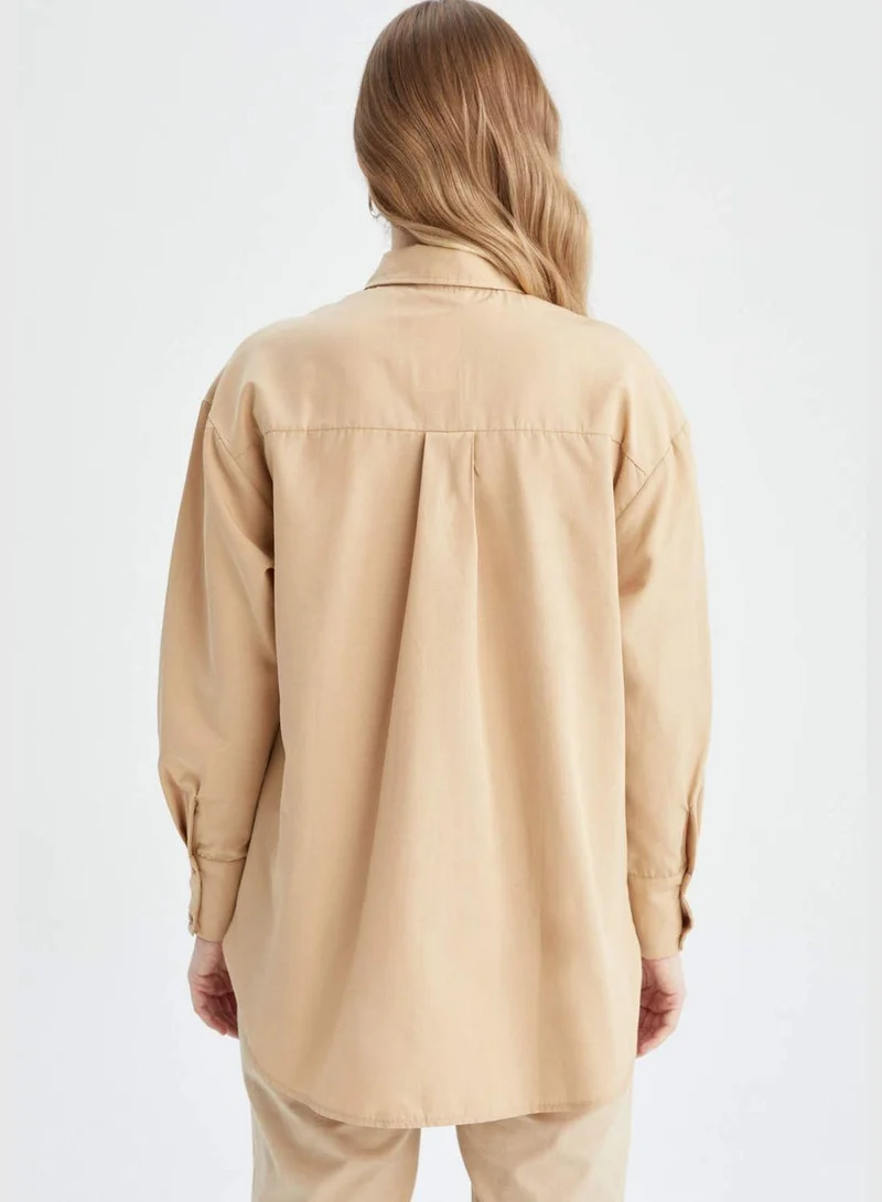 DeFacto Woman Regular Fit Woven Long Sleeve Tunic