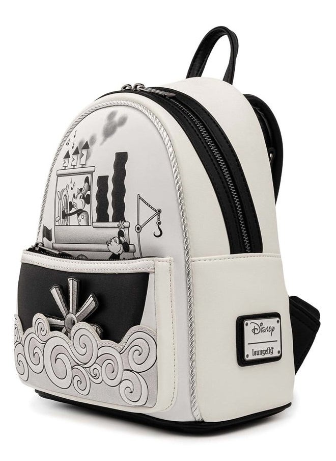Loungefly - Disney Mickey Steamboat Willie Music Cruise Womens Double Strap Shoulder Bag Purse - Image 1