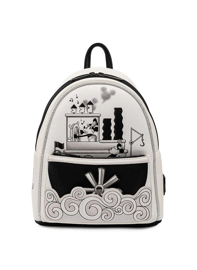 Loungefly - Disney Mickey Steamboat Willie Music Cruise Womens Double Strap Shoulder Bag Purse - Image 1