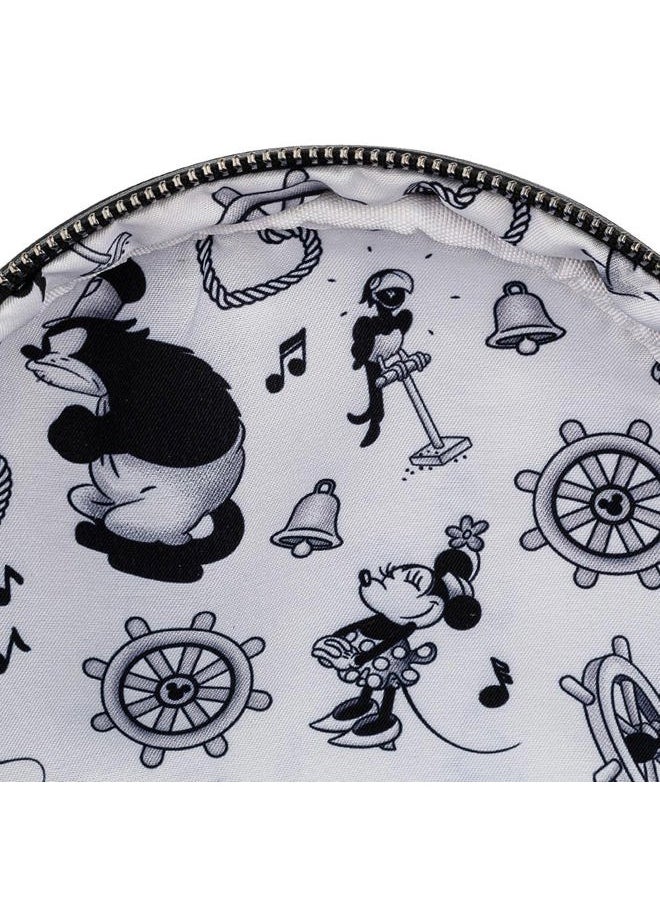 Loungefly - Disney Mickey Steamboat Willie Music Cruise Womens Double Strap Shoulder Bag Purse - Image 1