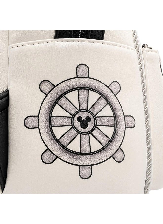 Loungefly - Disney Mickey Steamboat Willie Music Cruise Womens Double Strap Shoulder Bag Purse - Image 1