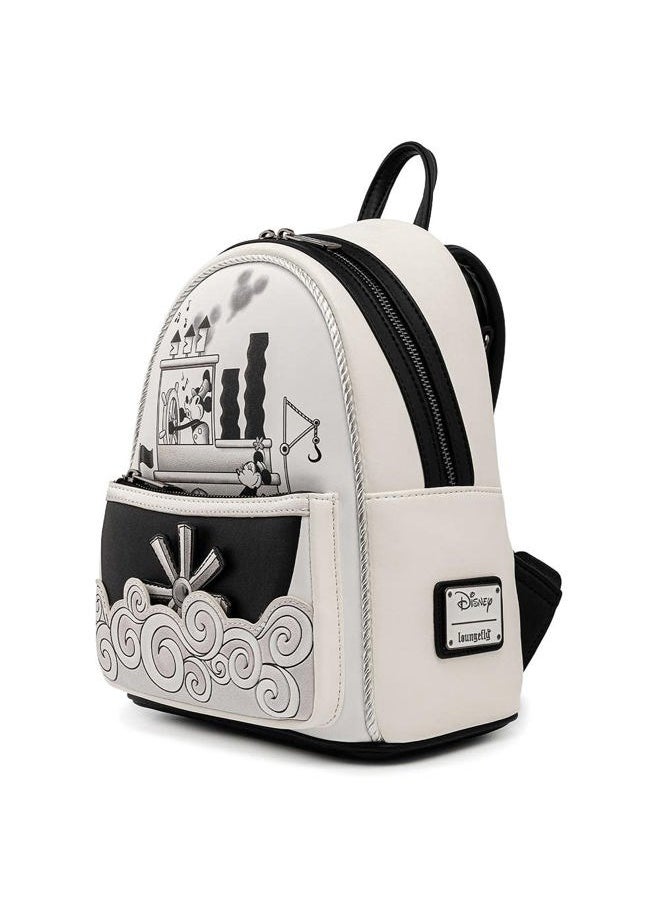 Loungefly - Disney Mickey Steamboat Willie Music Cruise Womens Double Strap Shoulder Bag Purse - Image 1