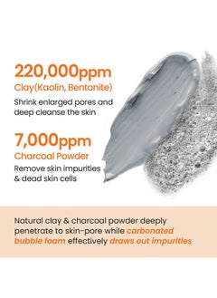 Glam Up GLAM UP Clean Bubbling Carbonated Clay Mask for Face Purifying- Blackhead Remover, Peel Off, Pore Clearing, Deep Cleansing, Detoxing Bubble Clay Mask, Vegan 135ml (4.56 Fl Oz)  - Image 4
