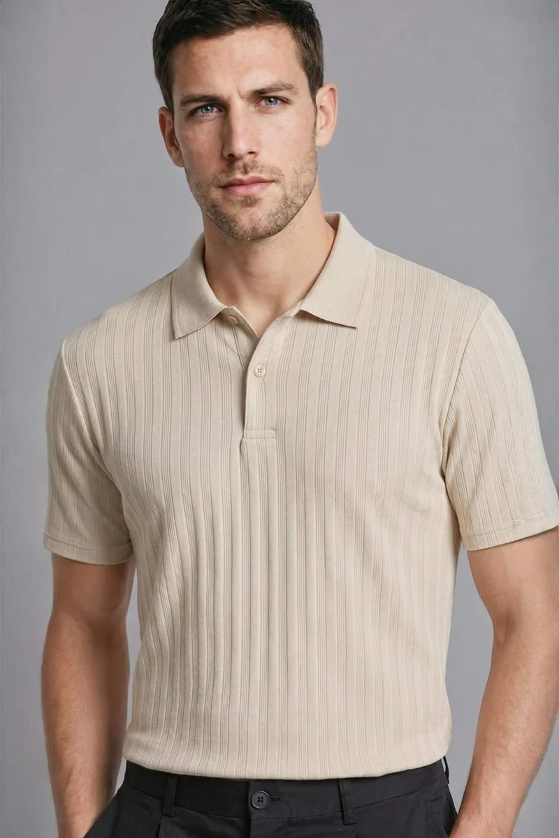 ديفاكتو Regular Fit Short Sleeve Polo T-Shirt