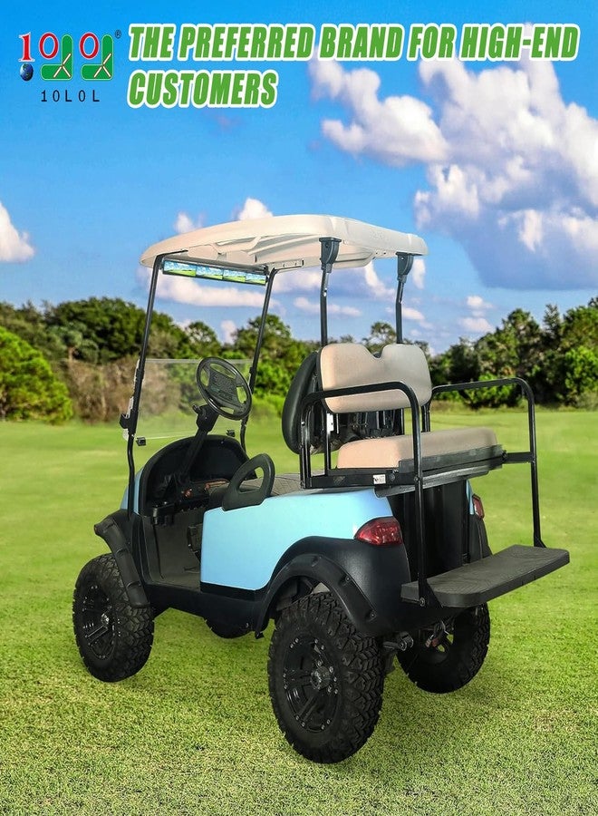 10L0L Golf Cart 4-Panel Wide Angle Rear View Mirror - Universal Fit for Yamaha, Club Car, EZGO, Eliminate Blind Spots - Image 2