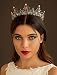 SWEETV Jeweled Baroque Queen Crown - Rhinestone Wedding Tiaras and Crowns for Women, Black Costume Party Hair Accessories with Ruby, Victoria - Image 3
