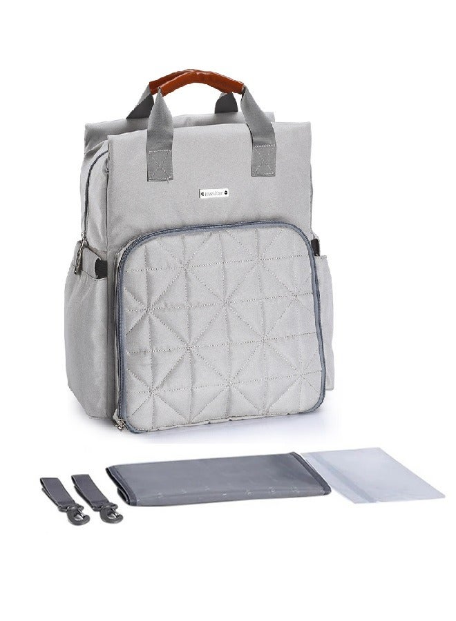 انسولار متعددة الوظائف المحمولة حقيبة الأم ، قدرة كبيرة للماء كيس حفاضات الطفل على ظهره - Image 1