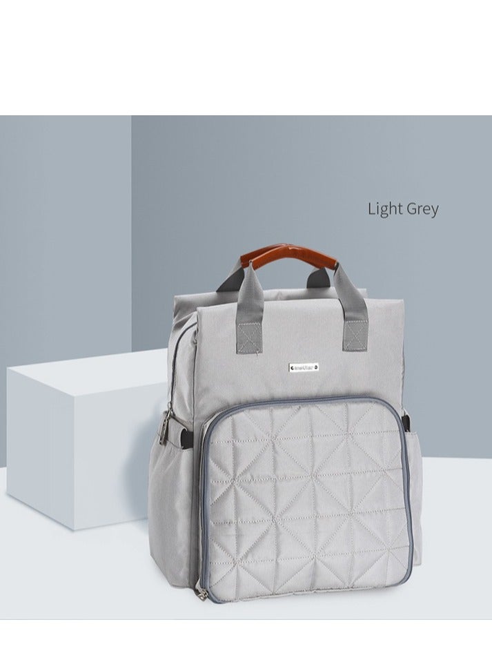 انسولار متعددة الوظائف المحمولة حقيبة الأم ، قدرة كبيرة للماء كيس حفاضات الطفل على ظهره - Image 3