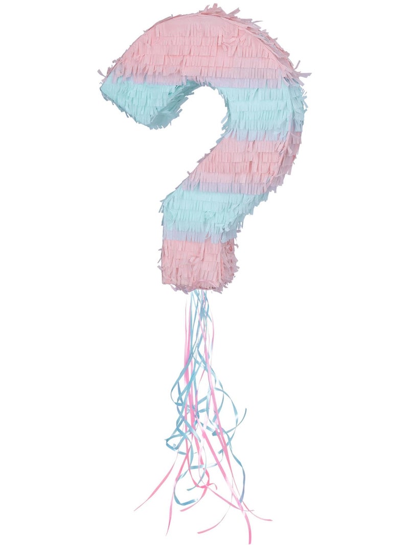 Smiffys 52732 Gender Reveal Pull Piñata, Unisex Adult, Pink & Blue, One Size - Image 1