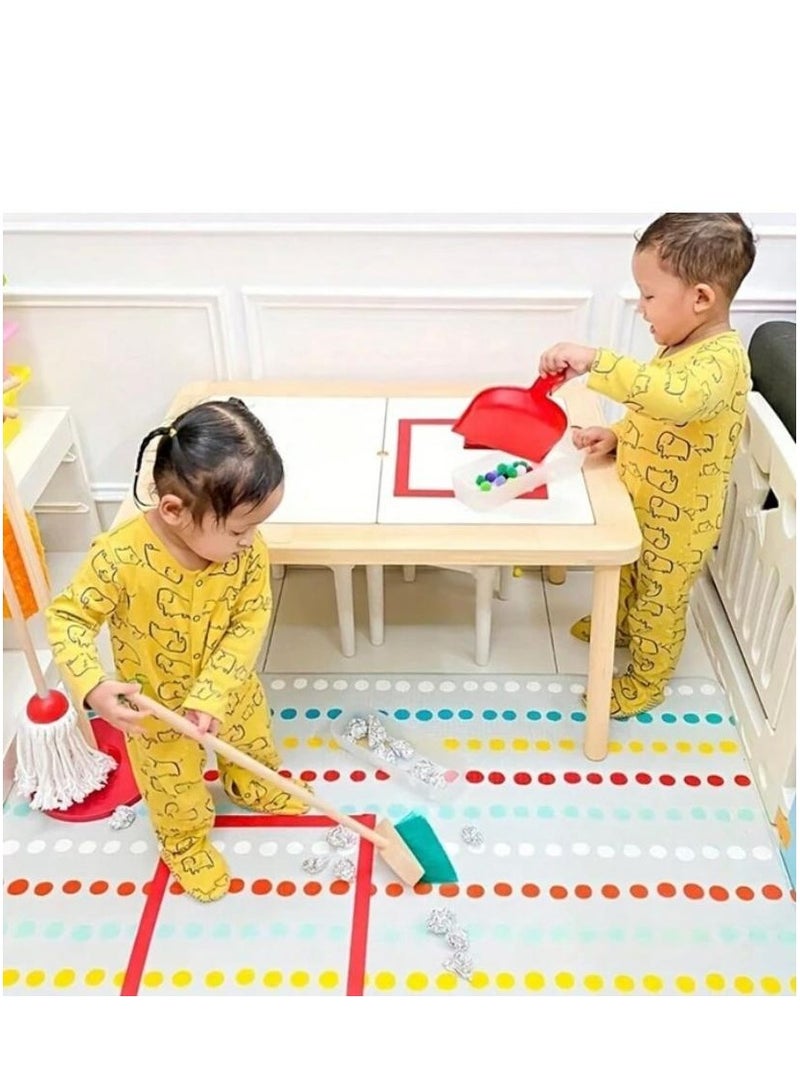 RedMapleTEK Wooden Detachable Kids Children Cleaning Toy Set Housekeeping Kit - Image 4
