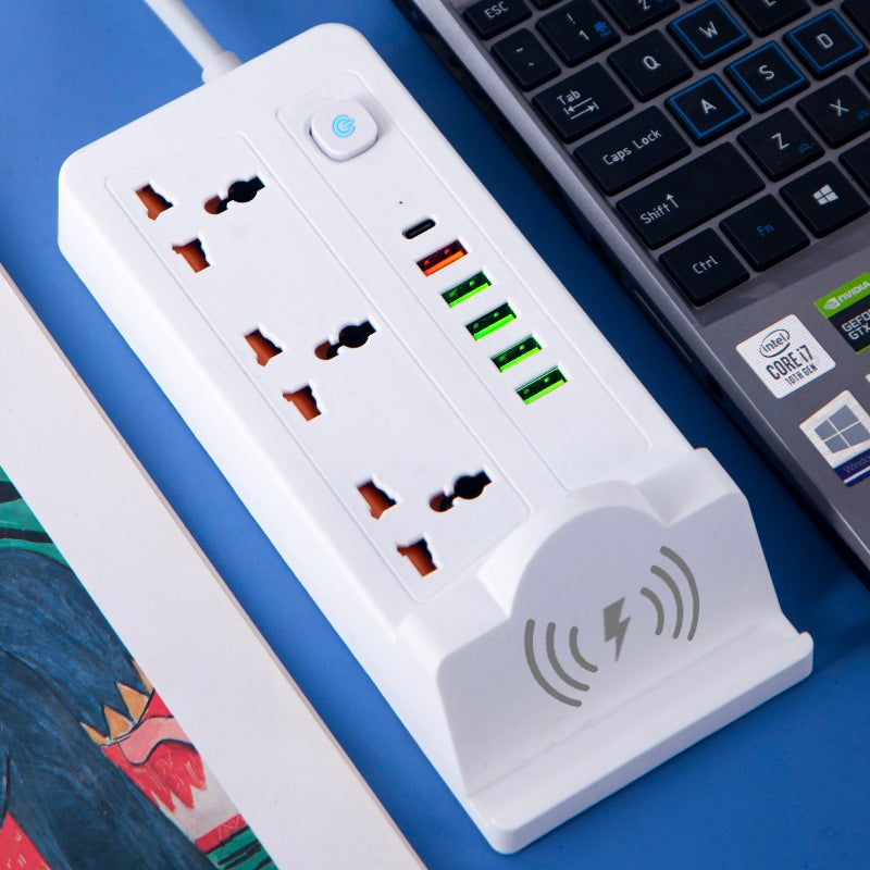 Wireless Charging Socket British Standard Usb Plug-In European Standard American Standard International Universal Hong Kong Universal British American British Pd - Image 2