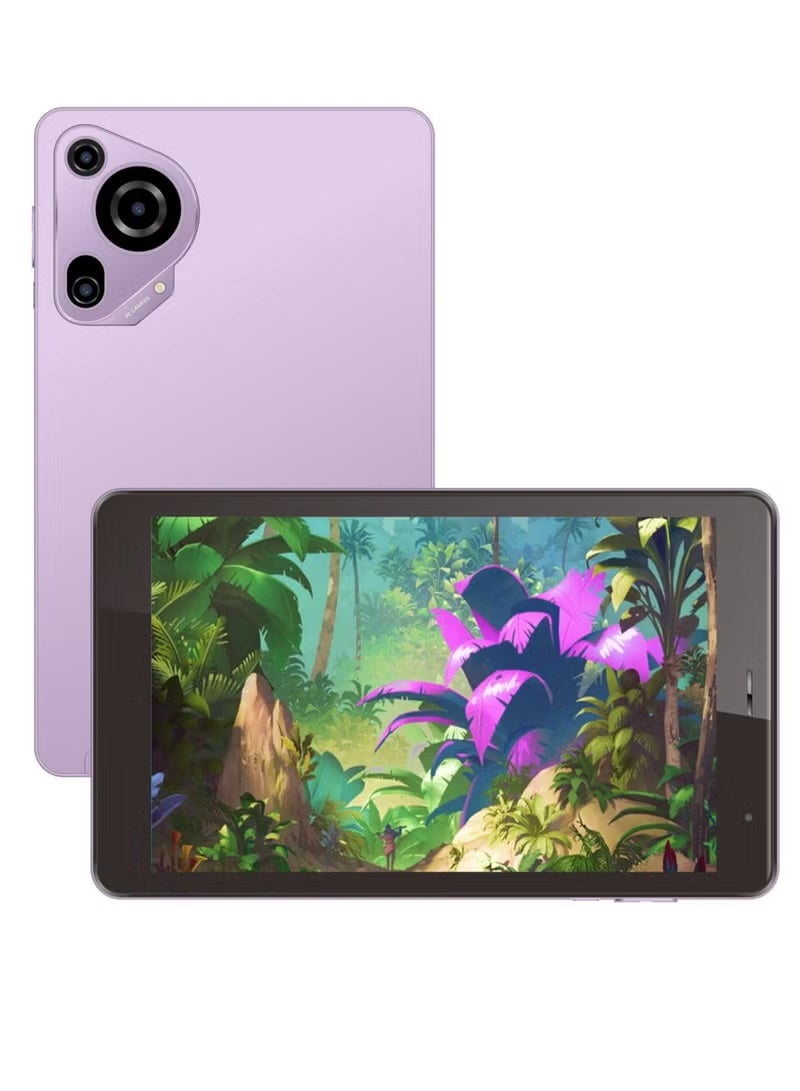 REBENUO CM828 8-Inch Android Tablet, 8GB RAM, 512GB Storage, SIM Card Slot, HD Touchscreen Display, WiFi Connectivity, Portable Tablet PC with Large Storage, Compact Design for Work, Study, Gaming, Streaming, Browsing & Travel, Purple - Image 1