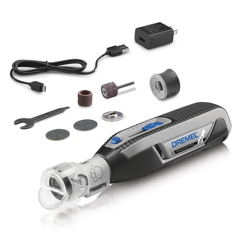 Dremel PawControl 7760-PGK Dog Nail Grinder and Trimmer - Cordless & Rechargeable Pet Grooming Tool Kit - Safe and Humane for Dogs, Cats, and Small Animals - Image 1