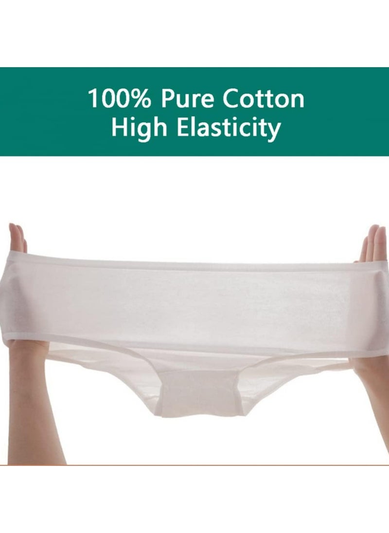 CMGTYYD Women’s Disposable Underwear Pure Cotton Ladies Discreet Panties,Pregnant Women Disposable Briefs,Max Absorbency Disposable Underwear Briefs for Travel,Business Trip,Hotel,Spa-L  - Image 3