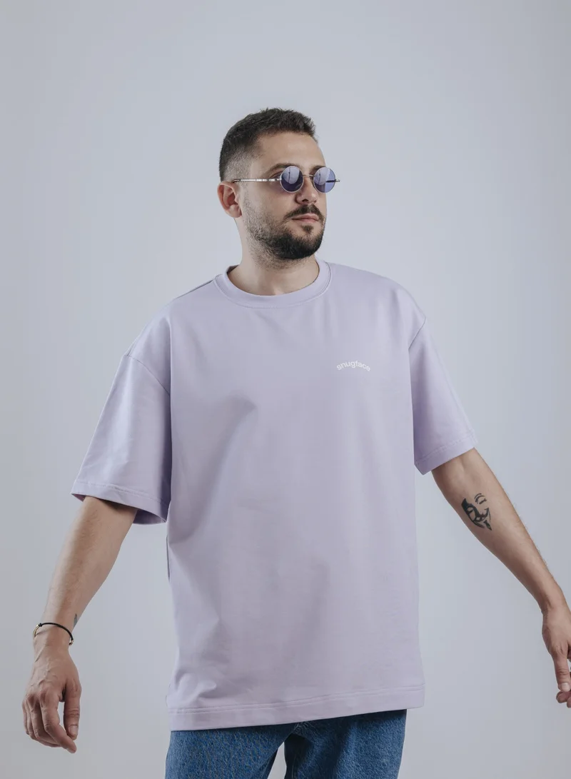 Snugface Snugface The Printed Oversized Tshirts, Purple, SF15-3PPL, Size-S