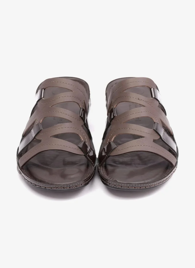 Comfort Plus FLAT OUTSOLE COMFORT PLUS LADIES SANDAL BROWN
