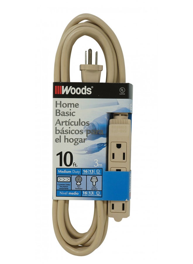 Woods 2865 SJT 3-Outlet Extension Cord; Beige - pzsku/Z449449857546558EED5FZ/45/_/1731078093/c24090ac-7fe3-493d-bc70-43f50b2a51e4