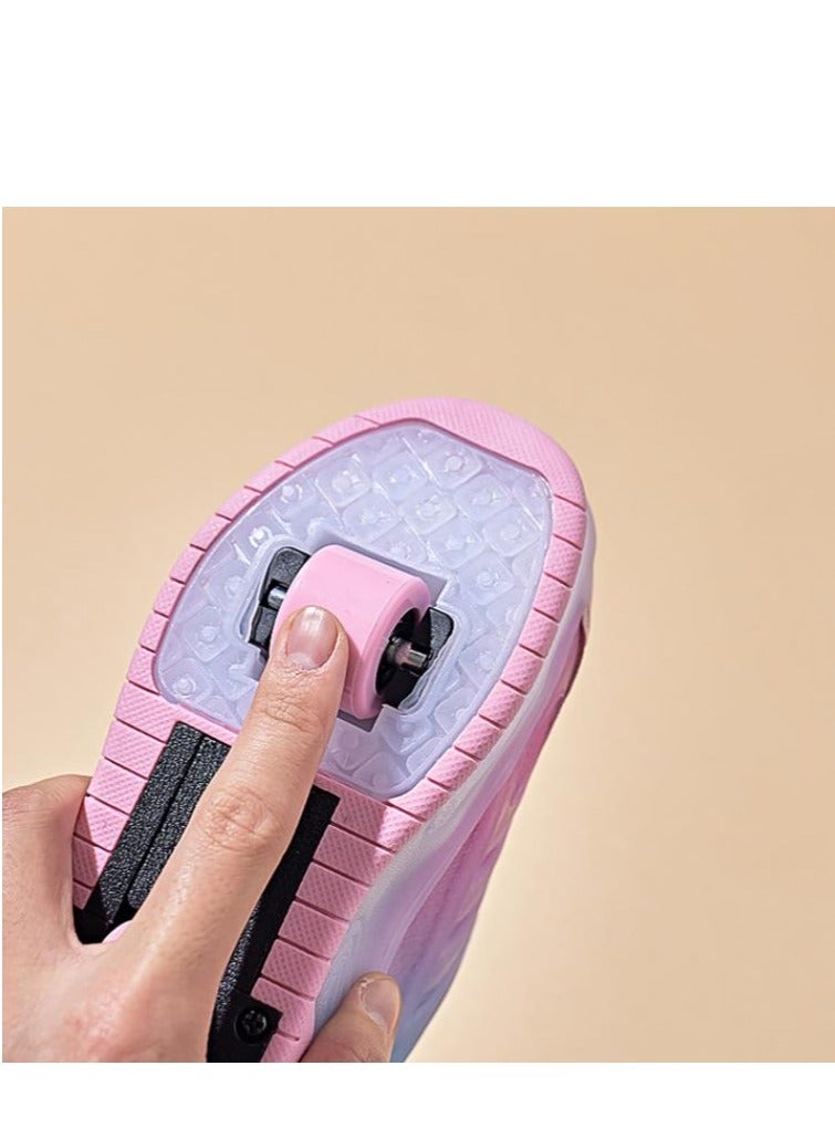 Loquat Glowing Shoes-Children's Cute Double Wheel Flash Skating Shoes - Image 5