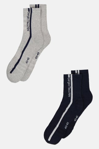 Men 2 Pair Brand Logo Crew Socks, Navy - pzsku/Z4494505F38FDC8E58FC5Z/45/1746452318/1be2211c-7cf8-4ca8-b8e4-92731236755c