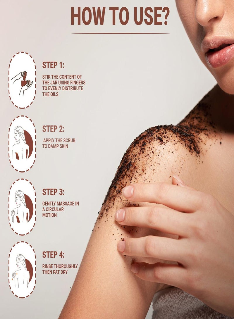 Majestic Pure Arabica Coffee Scrub - All Natural Body Scrub for Skin Care, Stretch Marks, Acne & Cellulite, Reduce the Look of Spider Veins, Eczema, Age Spots & Varicose Veins - 10 Ounces - Image 2