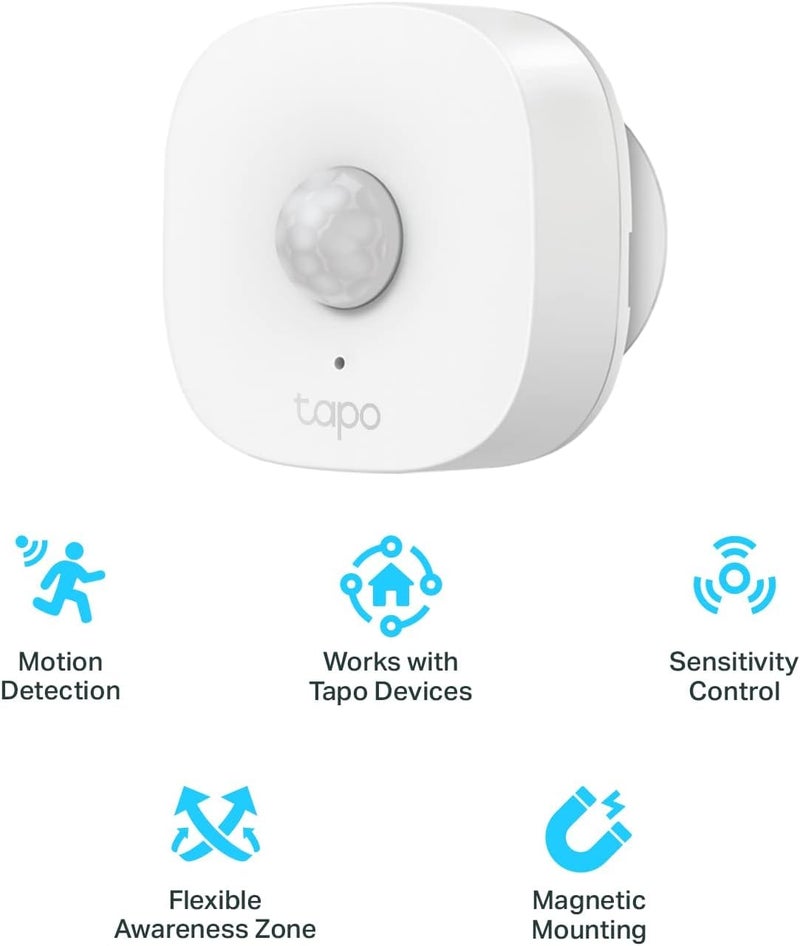 tapo Tapo TpLink T100 120 Pir Smart Motion Sensor with MotionActivated Light Energy Saving BatteryPowered RealTime Notifications Device Sharing  - Image 4