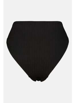 Cotton On Body Women Ribbed Pull On Bikini Bottom, Black  - Image 2