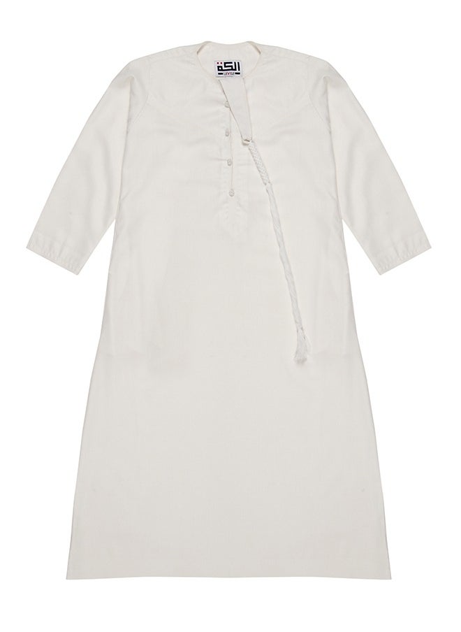 U.S. ELK Boy’s Emirati Kandura | Stitched Traditional Kids Arabic Thobe, Dishdasha, Kaftan for Boys | Long Sleeve Islamic Arab Dress with Side Pocket  - Image 3