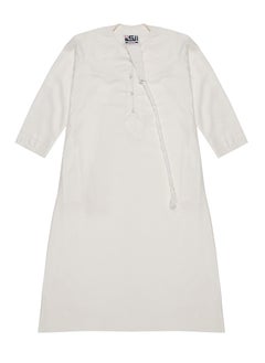 U.S. ELK Boy’s Emirati Kandura | Stitched Traditional Kids Arabic Thobe, Dishdasha, Kaftan for Boys | Long Sleeve Islamic Arab Dress with Side Pocket  - Image 5