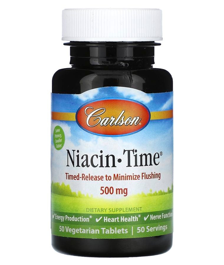 Niacin-Time 500 mg 50 Vegetarian Tablets