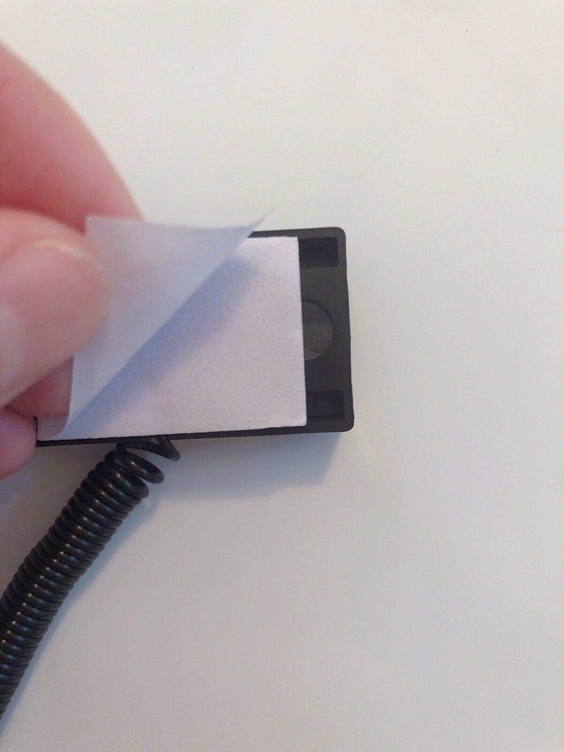 Nobo 1 Counter Coil Corded Wedgy Pen with Adhesive Backing, Great for Clipboards, Medium 1.0mm Tip Black Ink - Image 3