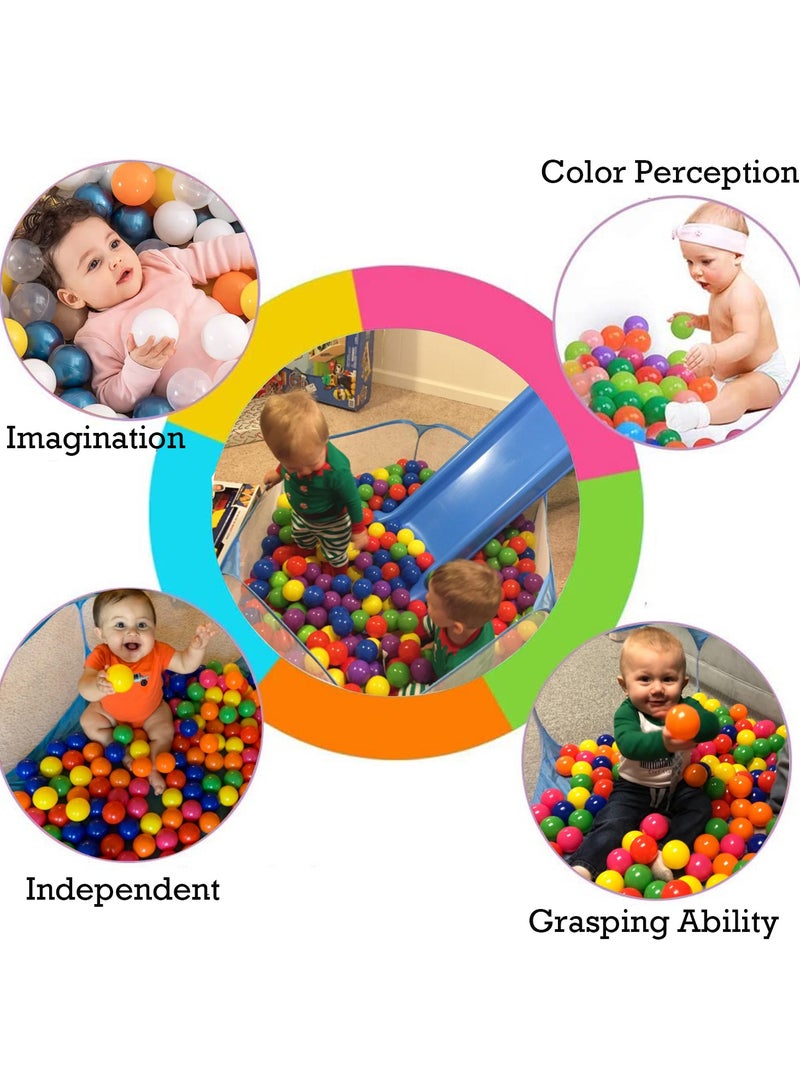 Jacone Portable Cute Blue Hexagon Children Ball Pit, Indoor and Outdoor Easy Folding Ball Play Pool Kids Toy Play Tent with Carry Tote, Balls Not Included - Image 4