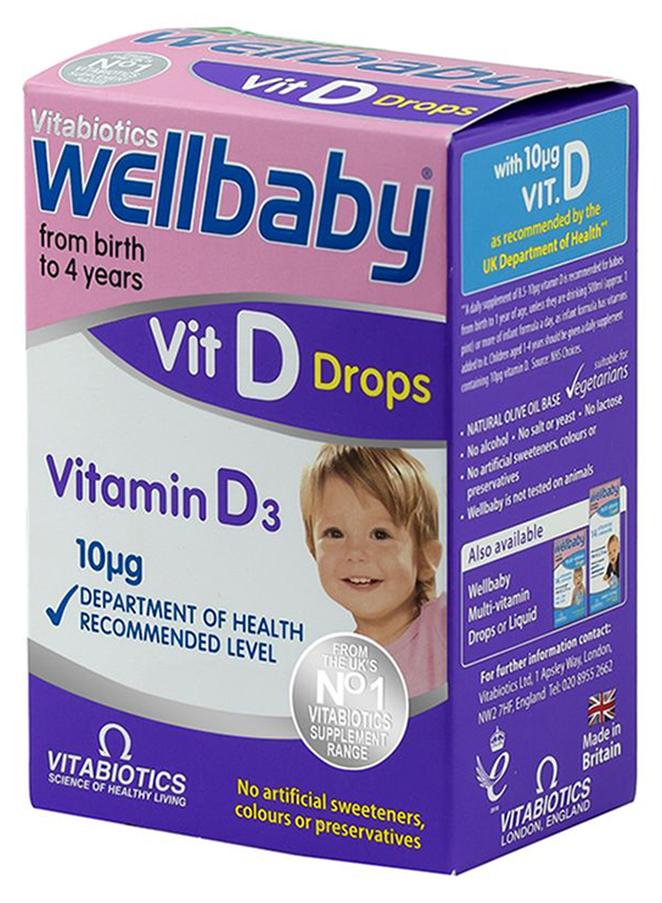 Vitabiotics Wellbaby Vitamin D3 Drops 30 Ml - Image 1