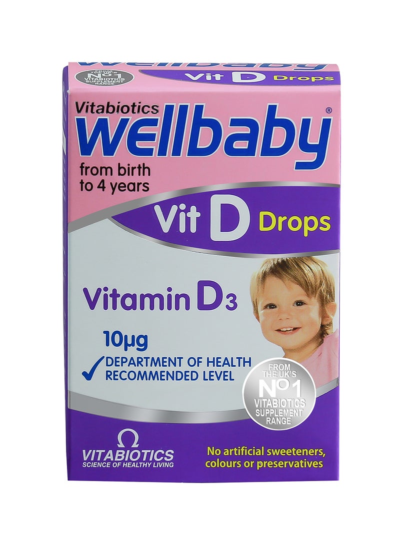 Vitabiotics Wellbaby Vitamin D3 Drops 30 Ml - Image 3